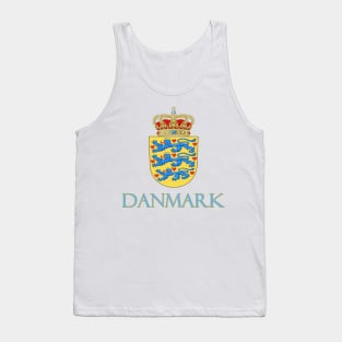 Denmark - Danish Coat of Arms Design Tank Top